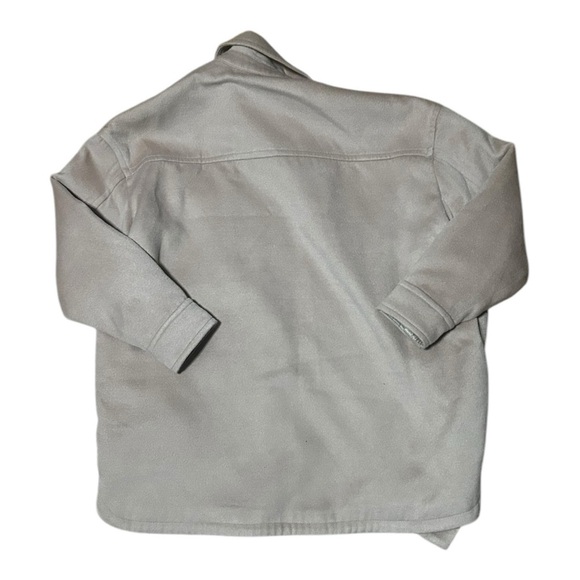 Abercrombie & Fitch Tan Oversized Shirt Jacket Size Medium Shacket - Picture 12 of 16